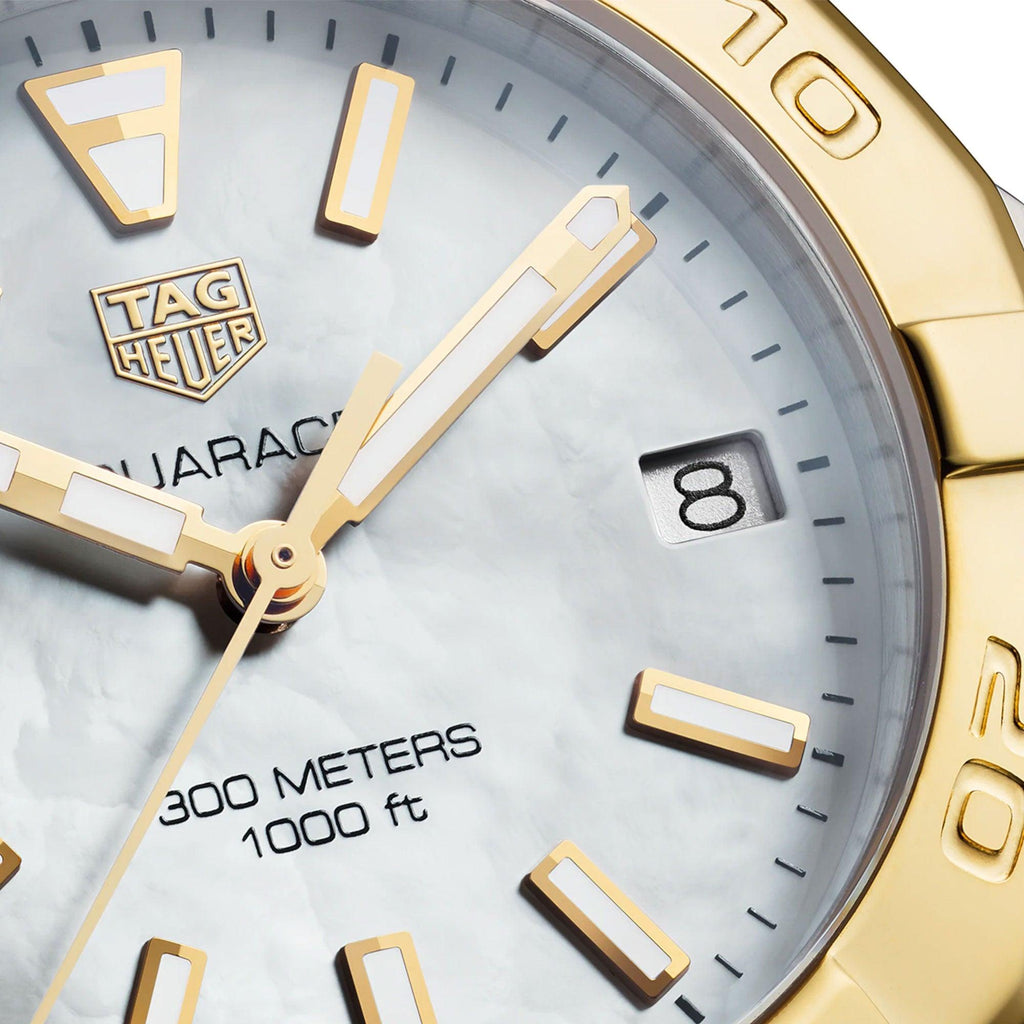 Tag Heuer Aquaracer Mother of Pearl Dial Two Tone Steel Strap Watch for Women - WBD1320.BB0320 Watches Tag Heuer   