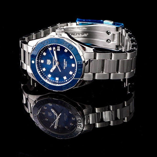 Tag Heuer Aquaracer 35mm Quartz Blue Dial Silver Steel Strap Watch for Women - WSY131L.BA0748 Watches Tag Heuer   