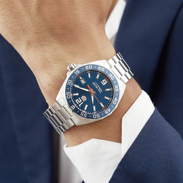 Tag Heuer Formula 1 Quartz 43mm Blue Dial Silver Steel Strap Watch for Men - WAZ1010.BA0842 Watches Tag Heuer   