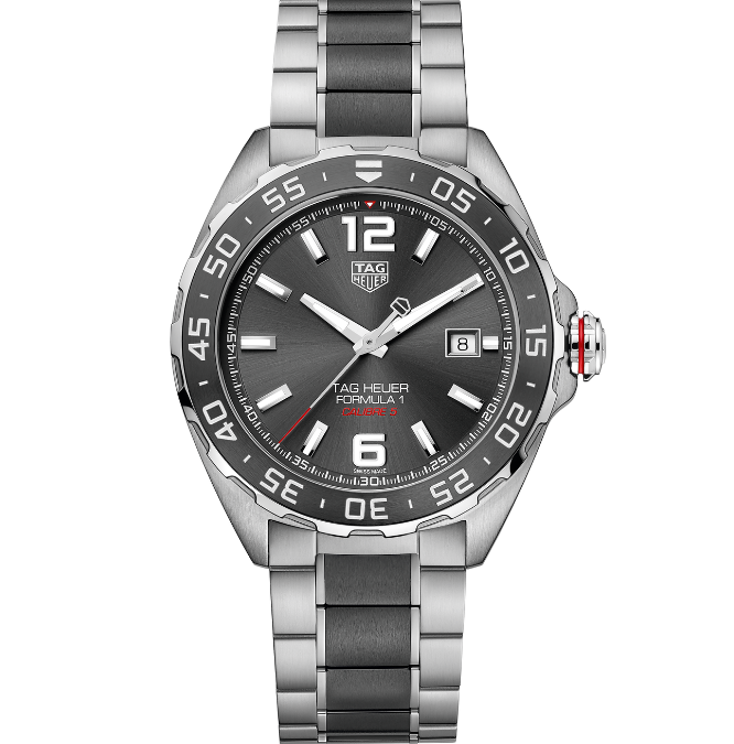 Tag Heuer Formula 1 Calibre 5 Anthracite Dial Two Tone Steel Strap Watch for Men - WAZ2011.BA0843 Watches Tag Heuer   