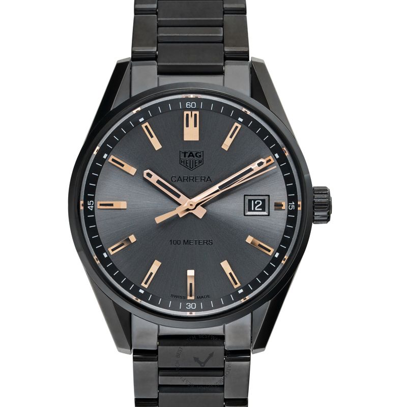 Tag Heuer Carrera Special Edition 39mm Black Dial Black Steel Strap Watch for Women - WAR1113.BA0602 Watches Tag Heuer   