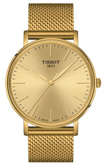 Tissot Everytime Gent Gold Dial Gold Mesh Bracelet Watch for Men - T143.410.33.021.00 Watches Tissot   