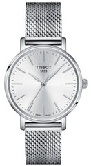 Tissot Everytime Lady Silver Dial Stainless Steel Mesh Bracelet Watch for Women - T143.210.11.011.00 Watches Tissot   