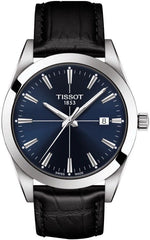 Tissot Gentlemen Blue Dial Black Leather Strap Watch for Men - T127.410.16.041.01 Watches Tissot   