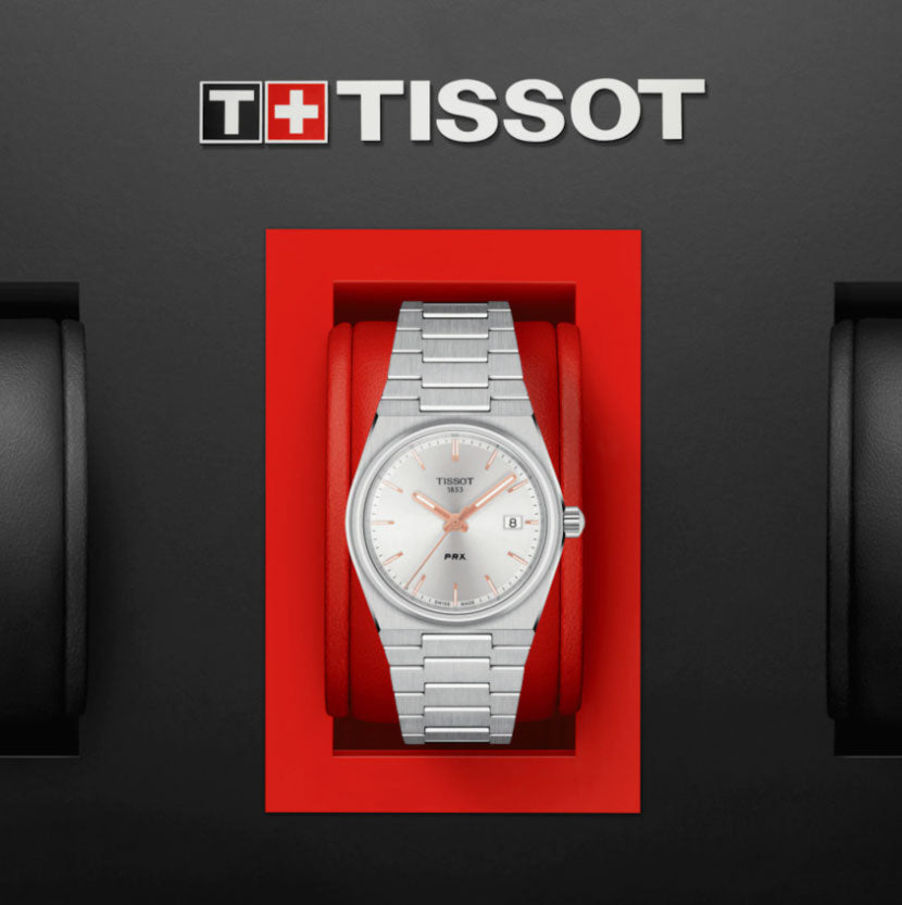 Tissot PRX 35mm Silver Dial Silver Steel Strap Watch For Women - T137.210.11.031.00 Watches Tissot   