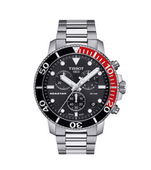 Tissot Seaster 1000 Chronograph Quartz Stainless Steel Watch For Men - T120.417.11.051.01 Watches Tissot   