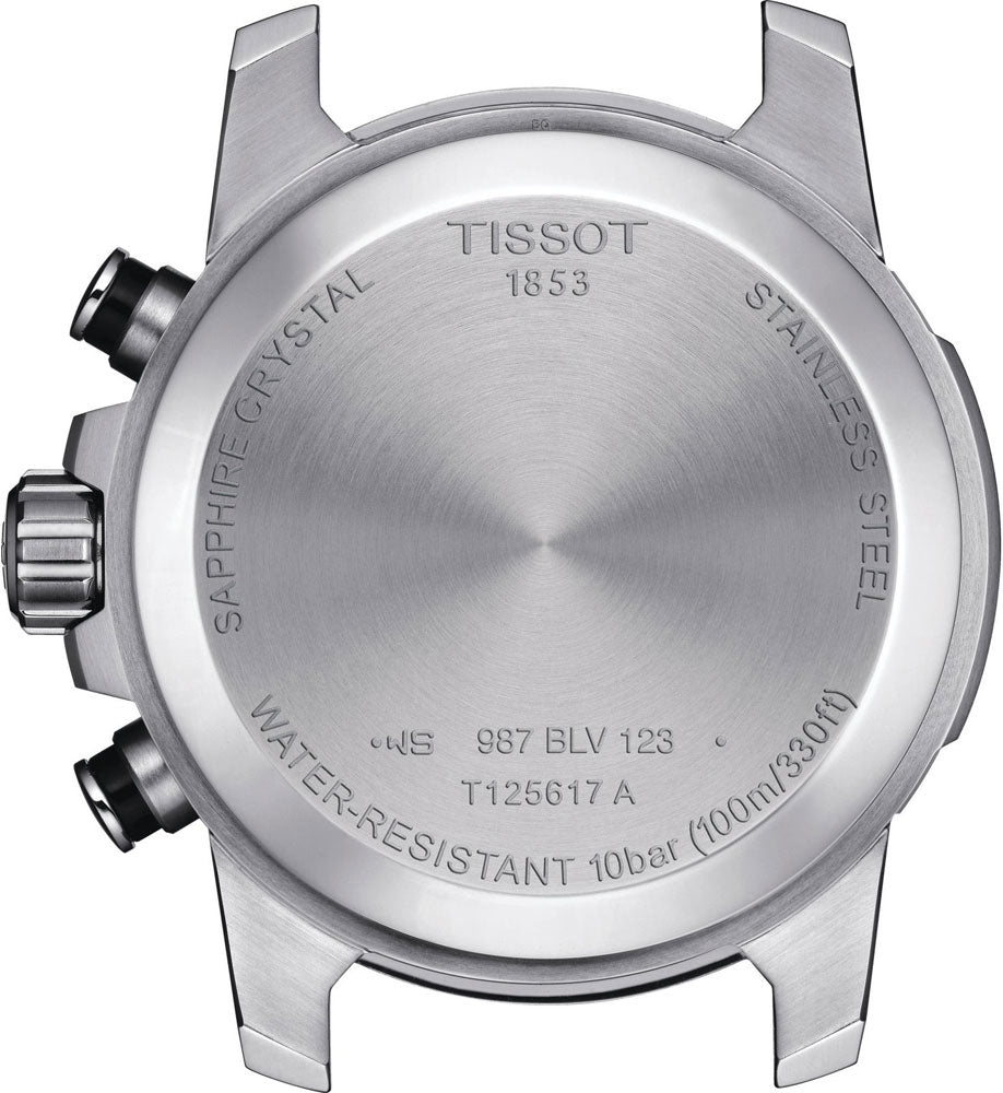 Tissot Supersport Chrono Silver Dial Brown Leather Strap Watch for Men - T125.617.16.031.00 Watches Tissot   