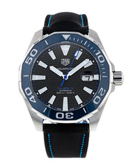 Tag Heuer Aquaracer Calibre 5 Automatic Black Dial Black Nylon Strap Watch for Men - WAY201C.FC6395 Watches Tag Heuer   