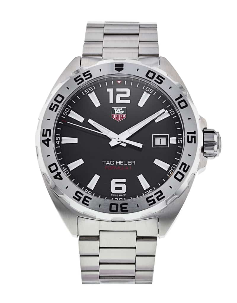 Tag Heuer Formula 1 Stainless Steel 41mm Black Dial Silver Steel Strap Watch for Men - WAZ1112.BA0875 Watches Tag Heuer   