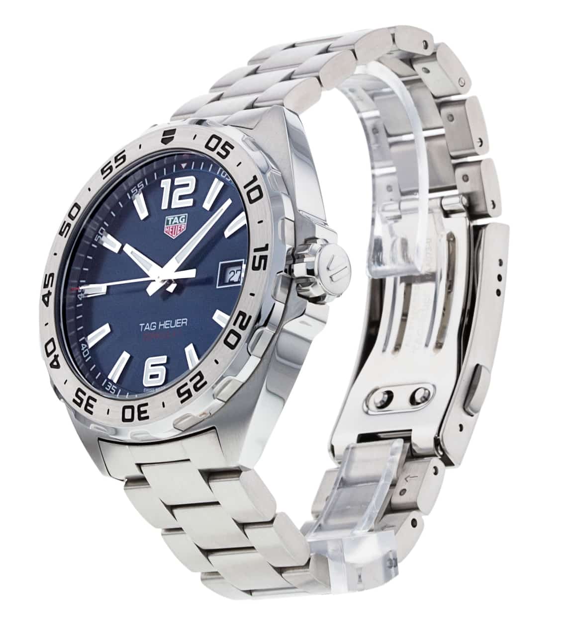 Tag Heuer Formula 1 Stainless Steel 41mm Blue Dial Silver Steel Strap Watch for Men - WAZ1118.BA0875 Watches Tag Heuer   