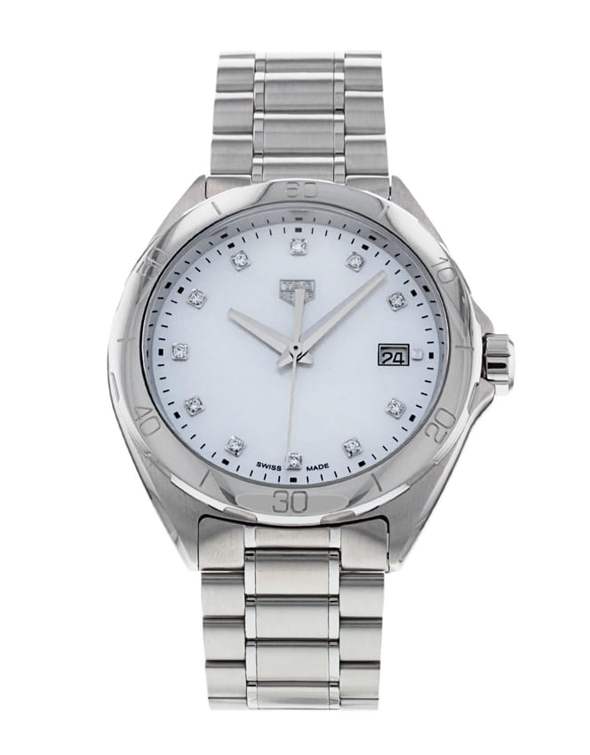 Tag Heuer Formula 1 White Mother of Pearl Dial Silver Steel Strap Watch for Women - WBJ1319.BA0666 Watches Tag Heuer   