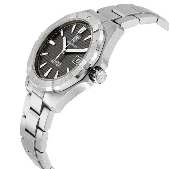 Tag Heuer Aquaracer Automatic 41mm Anthracite Dial Silver Steel Strap Watch for Men - WAY2113.BA0928 Watches Tag Heuer   