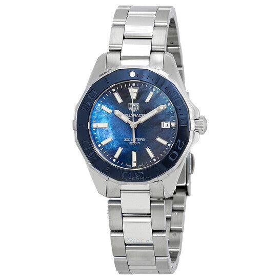 Tag Heuer Aquaracer 35mm Quartz Blue Dial Silver Steel Strap Watch for Women - WSY131L.BA0748 Watches Tag Heuer   