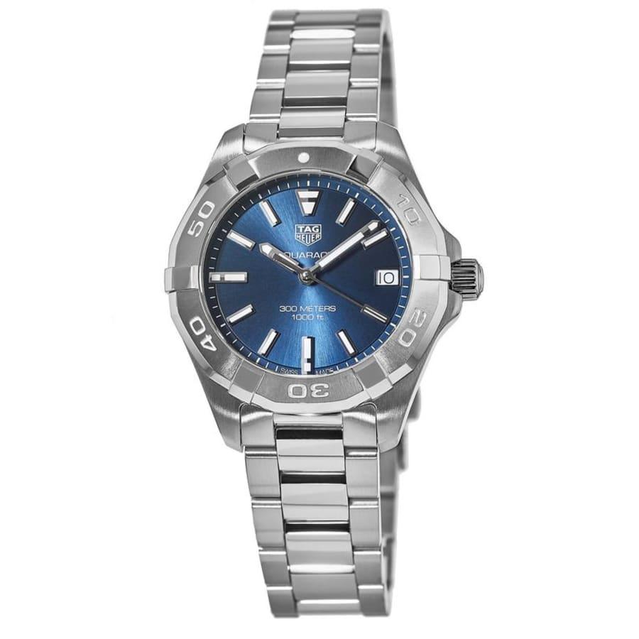 Tag Heuer Aquaracer Quartz 32mm Blue Dial Silver Steel Strap Watch for Women - WBD1312.BA0740 Watches Tag Heuer   