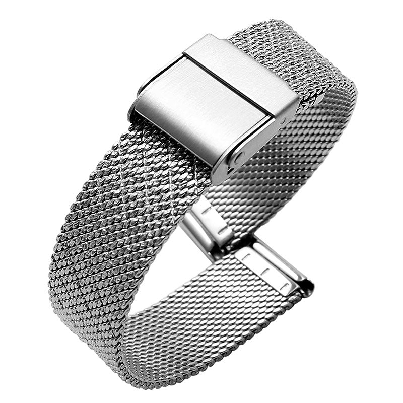 Emporio Armani Kappa Silver Dial Silver Mesh Bracelet Watch For Women - AR11128 Watches Emporio Armani   