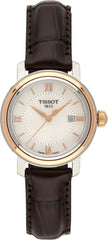 Tissot Bridgeport Lady Silver Dial Brown Leather Strap Watch For Women - T097.010.26.118.00 Watches Tissot   