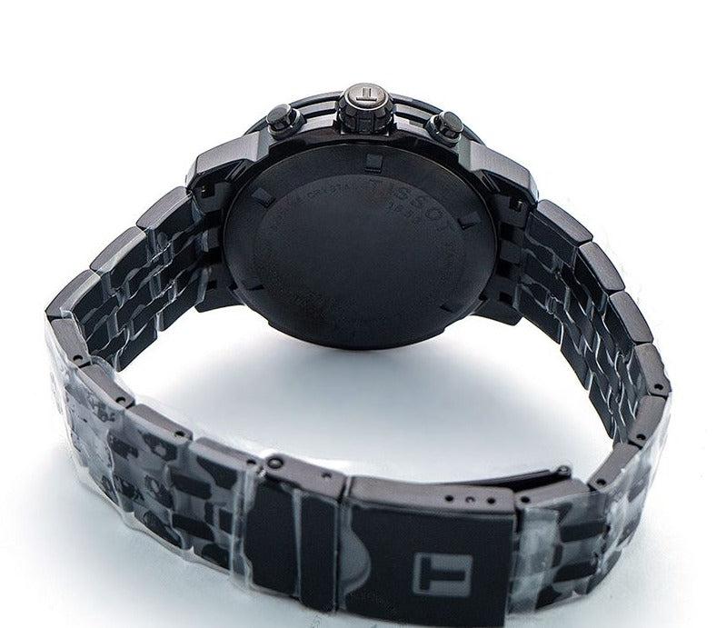 Tissot PRC 200 Chronograph Black Dial Black Stainless Steel Watch For Men - T114.417.33.057.00 Watches Tissot   