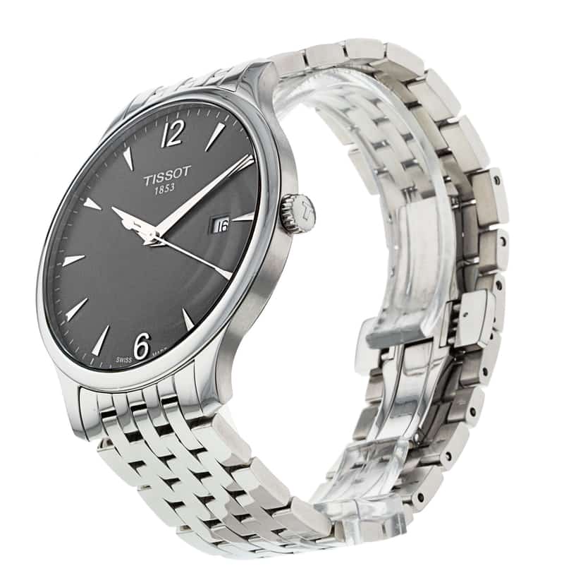 Tissot T Classic Tradition Grey Dial Stainless Steel Watch For Men - T063.610.11.067.00 Watches Tissot   