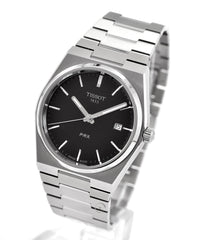 Tissot PRX Quartz Stainless Steel Black Dial Watch For Men - T137.410.11.051.00 Watches Tissot   