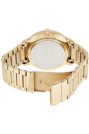 Tommy Hilfiger Hunter White Dial Gold Stainless Steel Strap Watch for Men - 1791609 Watches Tommy Hilfiger   