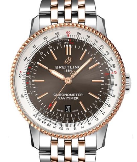 Breitling Navitimer Automatic 41mm Grey Dial Silver Steel Strap Mens Watch - U17326211M1A1 Watches Breitling   