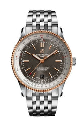 Breitling Navitimer Automatic 41mm Grey Dial Silver Steel Strap Mens Watch - U17326211M1A1 Watches Breitling   