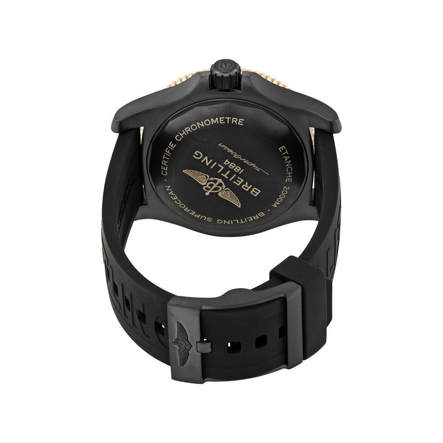 Breitling Superocean Automatic 46mm Black Dial Black Rubber Strap Watch for Men - U17368221B1S1 Watches Breitling   