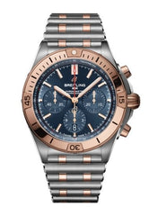 Breitling Chronomat B01 42mm Blue Dial Two Tone Steel Strap Watch for Men - UB0134101C1U1 Watches Breitling   