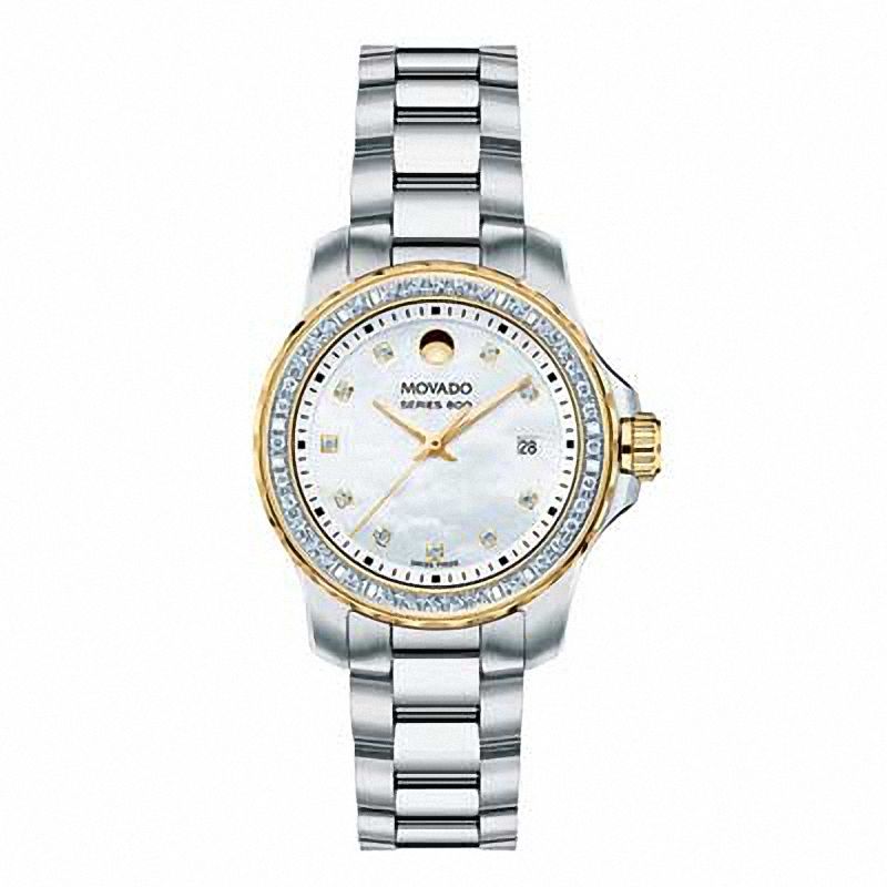 Movado Series 800 29mm Mother of Pearl Diamond Watch For Women - 2600121 Watches Movado   