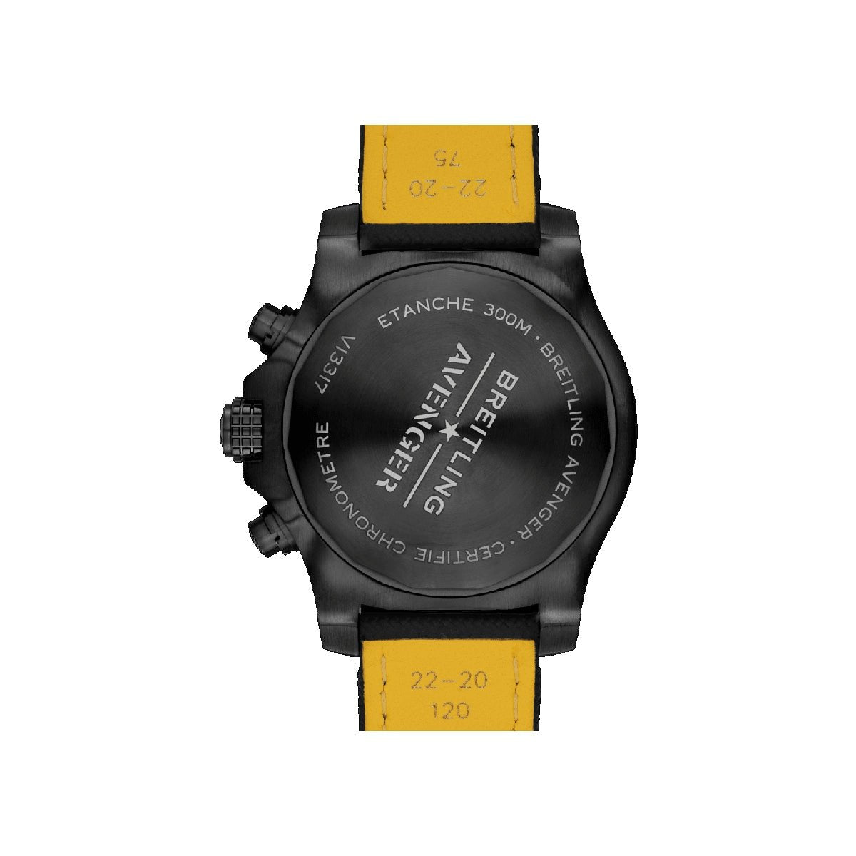 Breitling Avenger Chronograph 45mm Night Mission Black Dial Black Nylon Strap Watch for Men - V13317101B1X1 Watches Breitling   