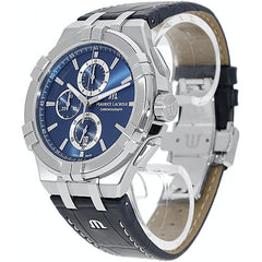 Maurice Lacroix Aikon Chronograph Blue Dial Blue Leather Strap Watch for Men - AI1018-SS001-430-1 Watches Maurice Lacroix   
