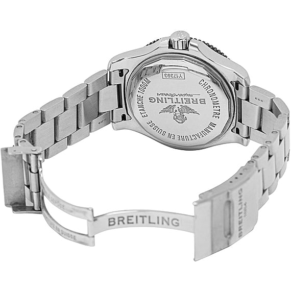 Breitling Superocean II Special 44mm Black Dial Silver Steel Strap Watch for Men - Y1739310/BF45/162A Watches Breitling   