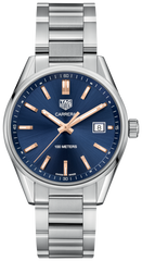 Tag Heuer Carrera Quartz Blue Dial Silver Steel Strap Watch for Women - WAR1112.BA0601 Watches Tag Heuer   