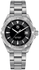 Tag Heuer Aquaracer 41mm Quartz Black Dial Silver Steel Strap Watch for Men - WAY1110.BA0928 Watches Tag Heuer   