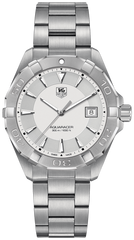 Tag Heuer Aquaracer 41mm Quartz White Dial Silver Steel Strap Watch for Men - WAY1111.BA0928 Watches Tag Heuer   