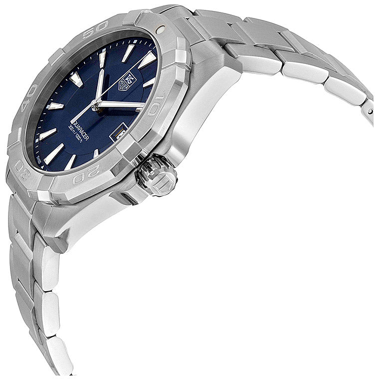 Tag Heuer Aquaracer 41mm Quartz Blue Dial Silver Steel Strap Watch for Men - WAY1112.BA0928 Watches Tag Heuer   