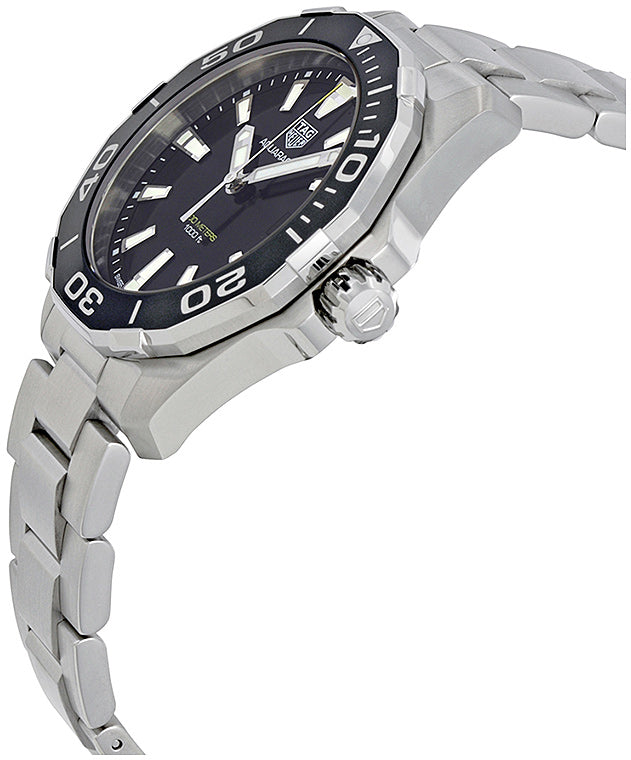 Tag Heuer Aquaracer Black Dial Silver Steel Strap Watch for Men - WAY111A.BA0928 Watches Tag Heuer   