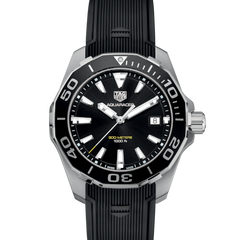 Tag Heuer Aquaracer Black Dial Black Rubber Strap Watch for Men - WAY111A.FT6151 Watches Tag Heuer   