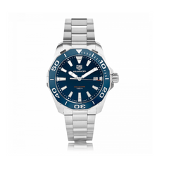 Tag Heuer Aquaracer Blue Dial Quartz Blue Dial Silver Steel Strap Watch for Men - WAY111C.BA0928 Watches Tag Heuer   