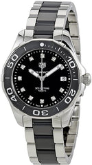 Tag Heuer Aquaracer Quartz Black Dial Two Tone Steel Strap Watch for Women - WAY131C.BA0913 Watches Tag Heuer   