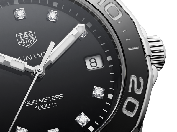 Tag Heuer Aquaracer Quartz Black Dial Two Tone Steel Strap Watch for Women - WAY131C.BA0913 Watches Tag Heuer   