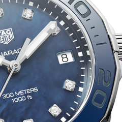 Tag Heuer Aquaracer 35mm Quartz Blue Dial Silver Steel Strap Watch for Women - WSY131L.BA0748 Watches Tag Heuer   