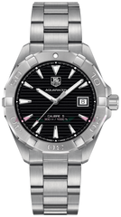 Tag Heuer Aquaracer Automatic 41mm Black Dial Silver Steel Strap Watch for Men - WAY2110.BA0928 Watches Tag Heuer   