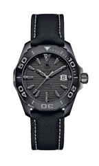 Tag Heuer Aquaracer 300 Swiss Limited Edition Black Dial Black Nylon Strap Watch for Men - WAY218B.FC6364 Watches Tag Heuer   