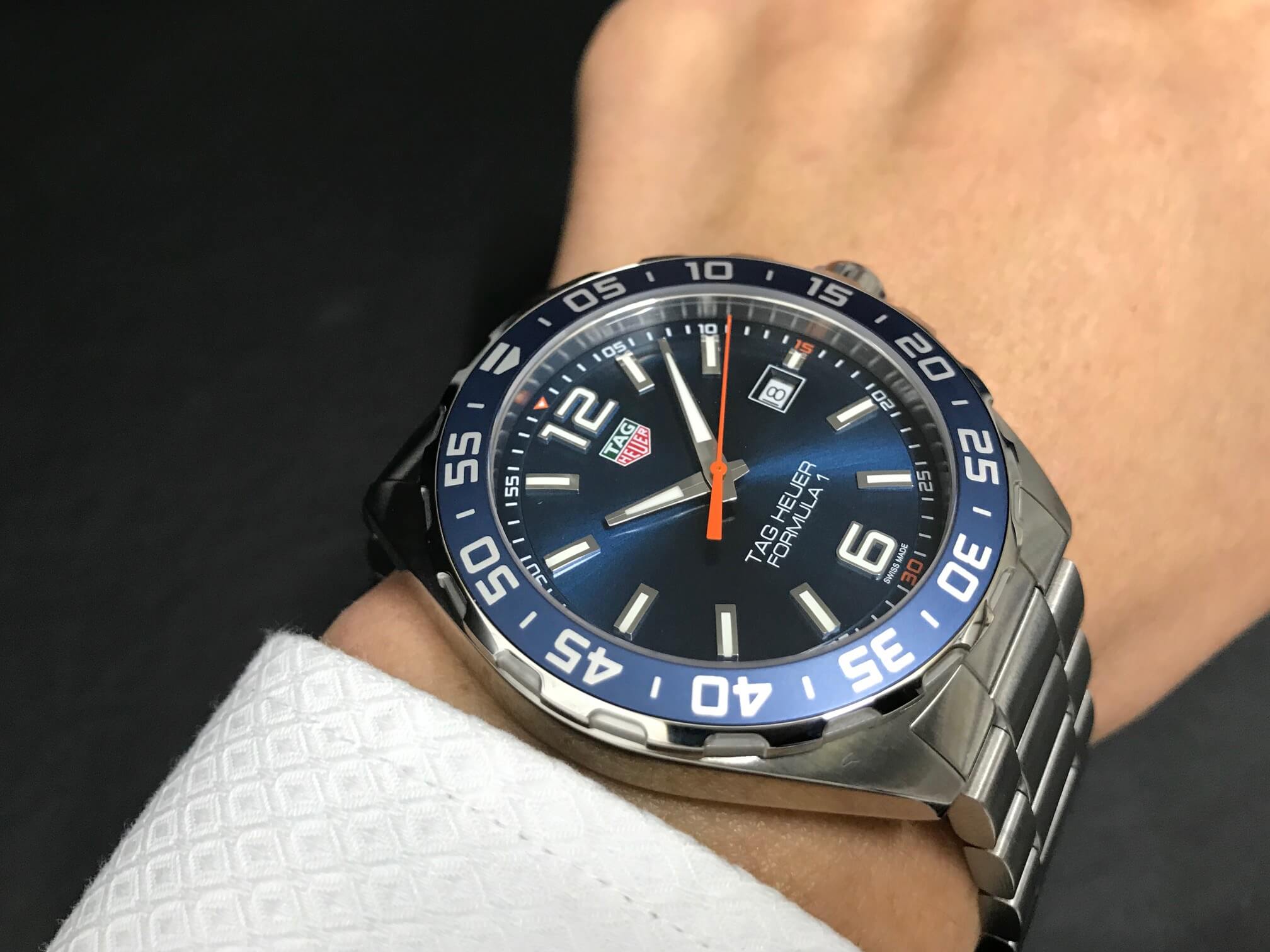 Tag Heuer Formula 1 Quartz 43mm Blue Dial Silver Steel Strap Watch for Men - WAZ1010.BA0842 Watches Tag Heuer   