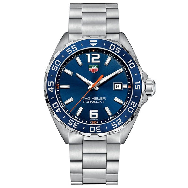 Tag Heuer Formula 1 Quartz 43mm Blue Dial Silver Steel Strap Watch for Men - WAZ1010.BA0842 Watches Tag Heuer   