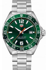 Tag Heuer Formula 1 Limited Edition Quartz 43mm Green Dial Silver Steel Strap Watch for Men - WAZ1017.BA0842 Watches Tag Heuer   