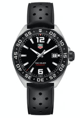 Tag Heuer Formula 1 Quartz 41mm Black Dial Black Rubber Strap Watch for Men - WAZ1110.FT8023 Watches Tag Heuer   