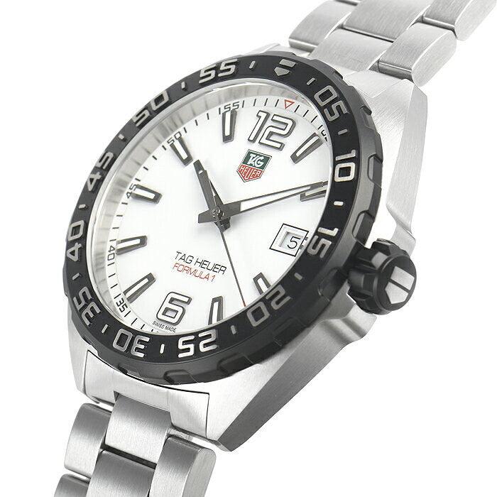 Tag Heuer Formula 1 Quartz 41mm White Dial Silver Steel Strap Watch for Men - WAZ1111.BA0875 Watches Tag Heuer   