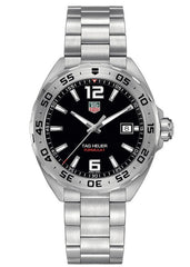 Tag Heuer Formula 1 Stainless Steel 41mm Black Dial Silver Steel Strap Watch for Men - WAZ1112.BA0875 Watches Tag Heuer   